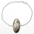 thumbnail image 2 of Natural Laguna Lace Agate - Mexican 925 Sterling Silver Bracelet Jewelry SDB3162, 2 of 6