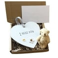thumbnail image 2 of Xihbxyly Regalo de Corazón de Madera, Corazón Hecho a Mano con Mini Osito de Peluche Opcional, Selección de Mensajes Sentimentales, Recuerdo Conmovedor, Mejórate Pronto, Pensando En Ti, Corazón de 9, 2 of 6