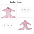 thumbnail image 4 of Harikaji Dog Warm Jumpsuit, Winter flannel Dog Pajamas, Dog Cold Weather Coat Outfits, Anti-Shedding Bodysuit for Medium Large Dogs Pink 2XL, 4 of 5