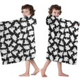 thumbnail image 4 of Halloween Ghost Army Pattern Hooded Bath Towel，50"x30" for Ages 3 To 12 Kids, Quick Dry Lightweight Soft Microfiber Hood Beach Towel Cover Up for Kids, 4 of 7