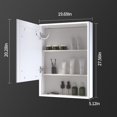 thumbnail image 5 of LALAHOO Bathroom Medicine Cabinet Lighted Medicine Cabinet with 3-Color Mode Led Lights 28 x 20 Inch Recessed Medicine Cabinet or Surface Mount Medicine Cabinet Defog Storage Shelves, 5 of 7