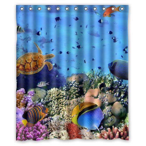ABPHQTO Cortina de ducha Summer Ocean Beach Cortina de ducha impermeable 150x180 cm
