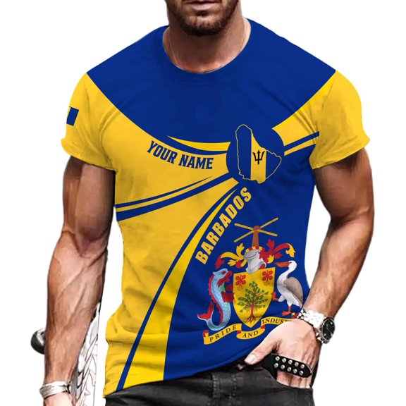 Personalized Barbados Shirts for Men & Women, Barbados Flag Shirt Barbados Tshirt, Barbados Shirt Barbados Souvenirs (T-shirt, S)