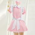thumbnail image 4 of MEOWCOS Pink Cat Maid Outfit for Women Cute Maid Dress with Paw Embroidery, 4 of 7