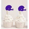 thumbnail image 1 of Darling Souvenir, Baseball Helmet Cupcake Toppers, Wedding - Birthday Party Dessert Decorations - Pack Of 20, 1 of 3