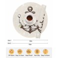 thumbnail image 6 of 15 Inch Round Placemats Set of 6, Nautical Anchor Non Slip Heat Insulation PP Table Mats, Vintage Coastal Rudder Farmhouse Beige Washable Place Mats for Kitchen Dining Party Table Decor, 6 of 7