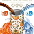 thumbnail image 3 of 30oz Pumpkin Tumbler Fall Limited Edition - Insulated Stainless Steel Flip Straw Cup with Leak-Proof Lid,Autumn Thanksgiving & Christmas Gift for Women Men, 3 of 7