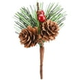 thumbnail image 5 of 10pcs Wreath Crafts Artificial Flower Christmas Pine Cone Branches 8cm Fake 10Pcs Simulation For Holiday Floral Decor, 5 of 23
