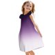 thumbnail image 3 of Girls Summer Sundress Summer Gradient Dress Sleeveless Casual Sundress with Ruffle Sleeves Soft and Breathable Fabric for Kids ,Sie:130, 3 of 8