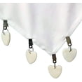 thumbnail image 5 of Natural Stone Hearts Table Cloth Weights on Clip Hangers-Clamps, White, Set of 4, 5 of 7