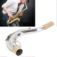 thumbnail image 3 of Tenor Saxophone Bend Neck - Metal Sax Elbow Neck Wind Instrument Accessory with Cork Design and Standard Size (28mm Diameter), 3 of 5