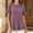 (New11)Rose Gold, variant on Thousandth Plus Size Blouse for Women Casual Textured Loose Fit Tunic Linghtweight Short Sleeve Tops Round Neck Double Ruffle Hem Summer Shirts for Everyday