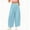 Light Blue, variant on Women's Polka Dot High‑Waist Wide‑Leg Pants Elastic Drawstring Waist Casual Long Trousers with Side Pockets Wine XL(XL)