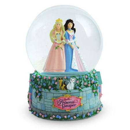 Princess and Pauper Musical Water Globe