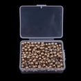 thumbnail image 2 of segolike 300 Pcs Color Thumbtack Push Pins Plastic Head Steel Point Gold, 2 of 9