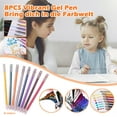 thumbnail image 4 of Wadada Glitter Gel Pen Set,MultiColors Gel Pens for Coloring,Metallic Vibrant Sparkle Colorful Pen,Glitter Highlighters Markers for Adult Coloring Books,Drawing,Card Making and Doodling(8 PCS,Gold), 4 of 4