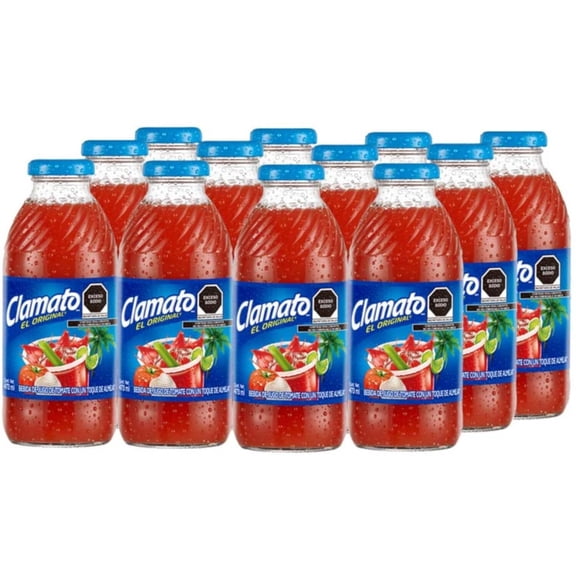 Pack de 12 Jugo Clamato El Original 473 ml