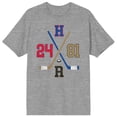 thumbnail image 5 of Hockey Crossed Sticks Adult Athletic Heather Crew Neck Short Sleeve T-shirt - XS, 5 of 7