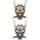 thumbnail image 1 of Pack-2 Fangs Samurai Metal Car Sticker Devil Death Etiqueta Calcomanía, 1 of 9