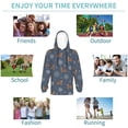 thumbnail image 5 of KLL Unisex Kids Boys Girls Hooded Pocket Pullover Hoodies-Squirrel And Snowflakes, 5 of 5
