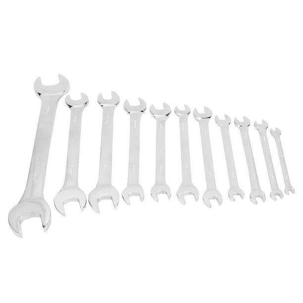 11pcs Double Open Ended Spanners Steel Combination Spanner Set With Storage Bag
