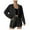 Black, variant on Wdfiry Shorts Set for Women Two Piece Full Zip Up Hoodie Jacket and Drawstring Shorts Crop Sweatsuits Tracksuits