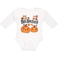 thumbnail image 3 of Inktastic Big Brother Pumpkins with Fall Leaves Boys Long Sleeve Baby Bodysuit, 3 of 5