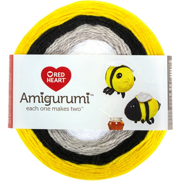RED HEART E885. 9247 Amigurumi Yarn, Bumble Bee