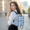 thumbnail image 6 of FORMRS Mini Backpack Purse for Women Quilted Travel Daypack Casual Shoulder Bag, Blue Plain, 6 of 7