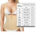 thumbnail image 2 of SOATUTO Women's Underbust Corset Waist Trainer Cincher Steel Boned Body Shaper Vest with Adjustable Straps - Khaki / 3XL, 2 of 7