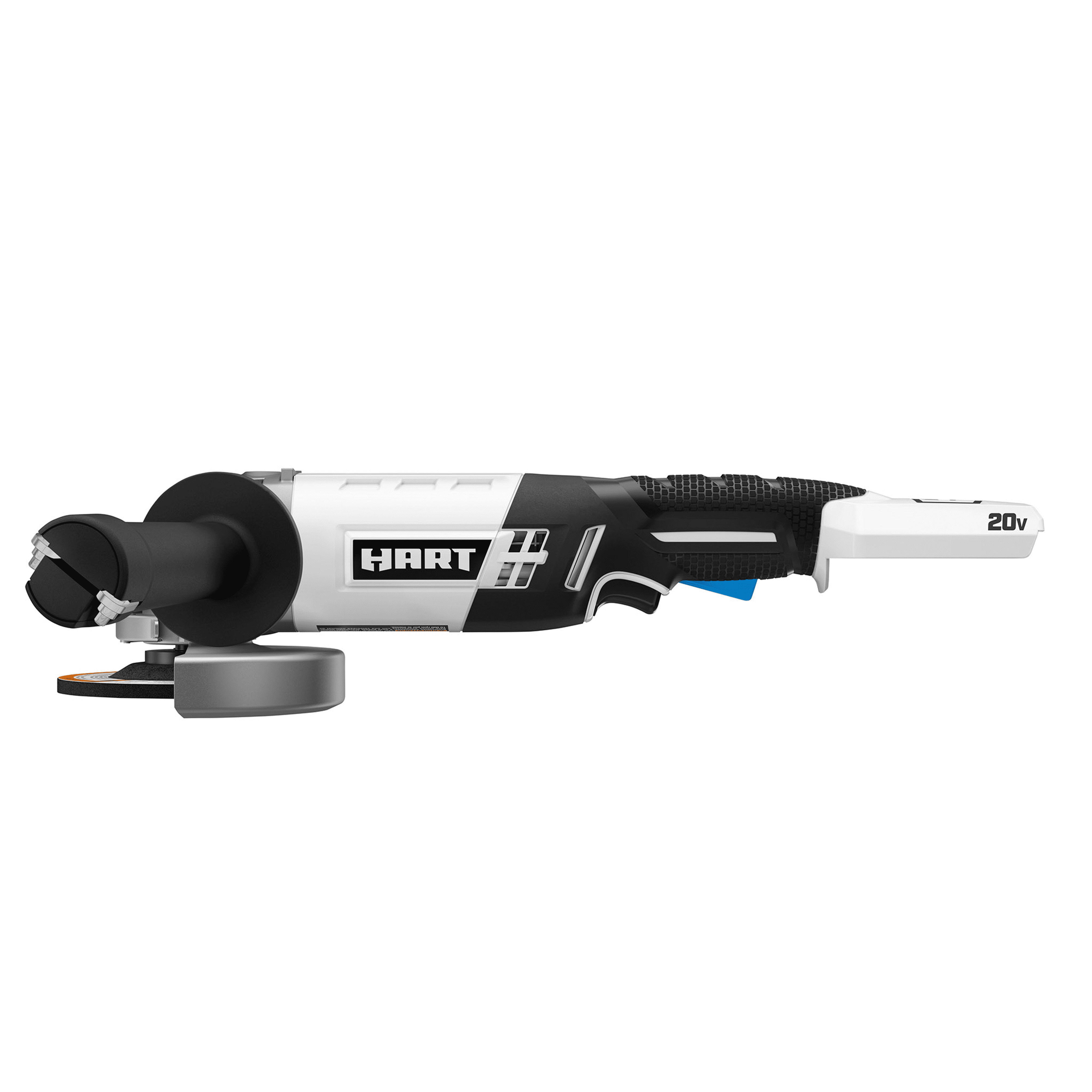HART 20 Volt Cordless 4 1 2 inch Angle Grinder Battery Not Included
