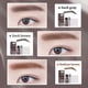thumbnail image 3 of Molde para cejas con impresión Thrush, resistente al agua y al sudor, maquillaje para rellenar cejas, polvo para recortar cejas, polvo para la línea del cabello, gris oscuro | 376828839425, 3 of 4