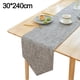 thumbnail image 2 of Camino de mesa de lino gris: mantel lavable para decoración de comedor y cocina, disponible en 180/210/240 cm, 2 of 5