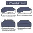 thumbnail image 3 of Slipcover Solid Color Sofa Covers Stretch Couch Furniture Protector, 3 of 5