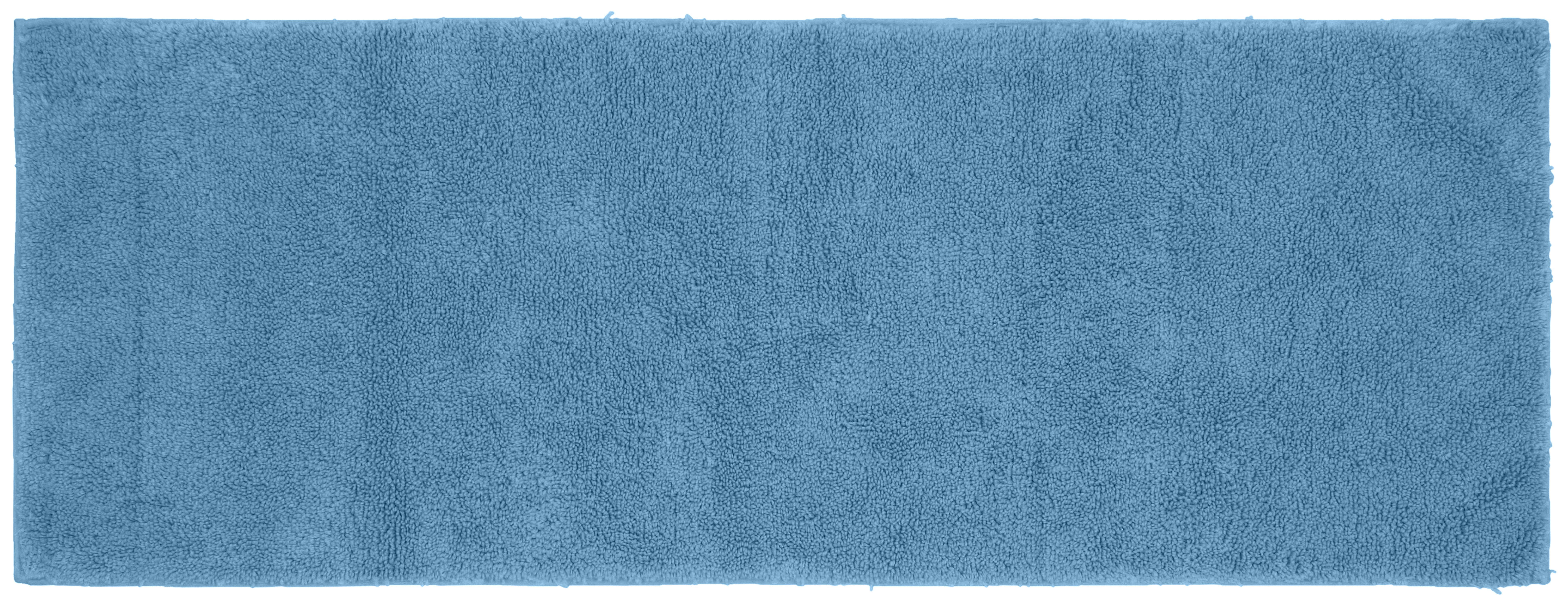 Garland Rug Queen Cotton 22 in. x 60 in. Washable Bath Rug Runner Sky