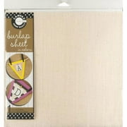 Canvas Corp Burlap Sheet Ivory 12X12
