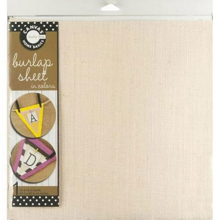 Canvas Corp Burlap Sheet Ivory 12X12