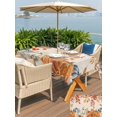 thumbnail image 4 of Outdoor Tablecloth with Umbrella Hole and Zipper, Orange Blue Thanksgiving Fall Rectangle Table Cloth 54x80 Inch Waterproof Tablecloth, Rustic Botanical Pumpkins Picnic Table Cover for Patio Camping, 4 of 7