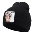 thumbnail image 1 of Gorro de punto de animales de pantera para hombre y mujer, gorro Skullie, gorro cálido de invierno, gorro de punto de Hip Hop, informal, esquí, vacaciones, 1 of 4