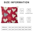 thumbnail image 6 of SHANXI Romantic Valentine's Day Red Heart Print Throw Pillowcase 12 x 12 in, 6 of 6