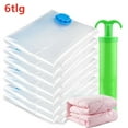 thumbnail image 1 of Sealer Clothes Storage, Vacuum Storage Bags, Durable And Reusable, Protection From Dust And Moisture, Extend The Life Cycle Of Clothing Up To Five Times (6pcs), 1 of 8