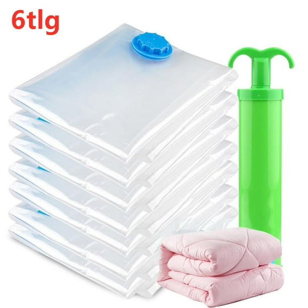 herramienta de almacenamiento Bolsa de vacío de viaje para colcha de ropa, bolsa de almacenamiento de bolsa de compresión al vacío, bolsa de ropa de almohada para ropa de cama Zhivalor LN-0786