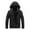 Black, variant on Leesechin Men Casual Patchwork Thicken Multi Pocket Hooded Zipper Windproof Breathable Jacket