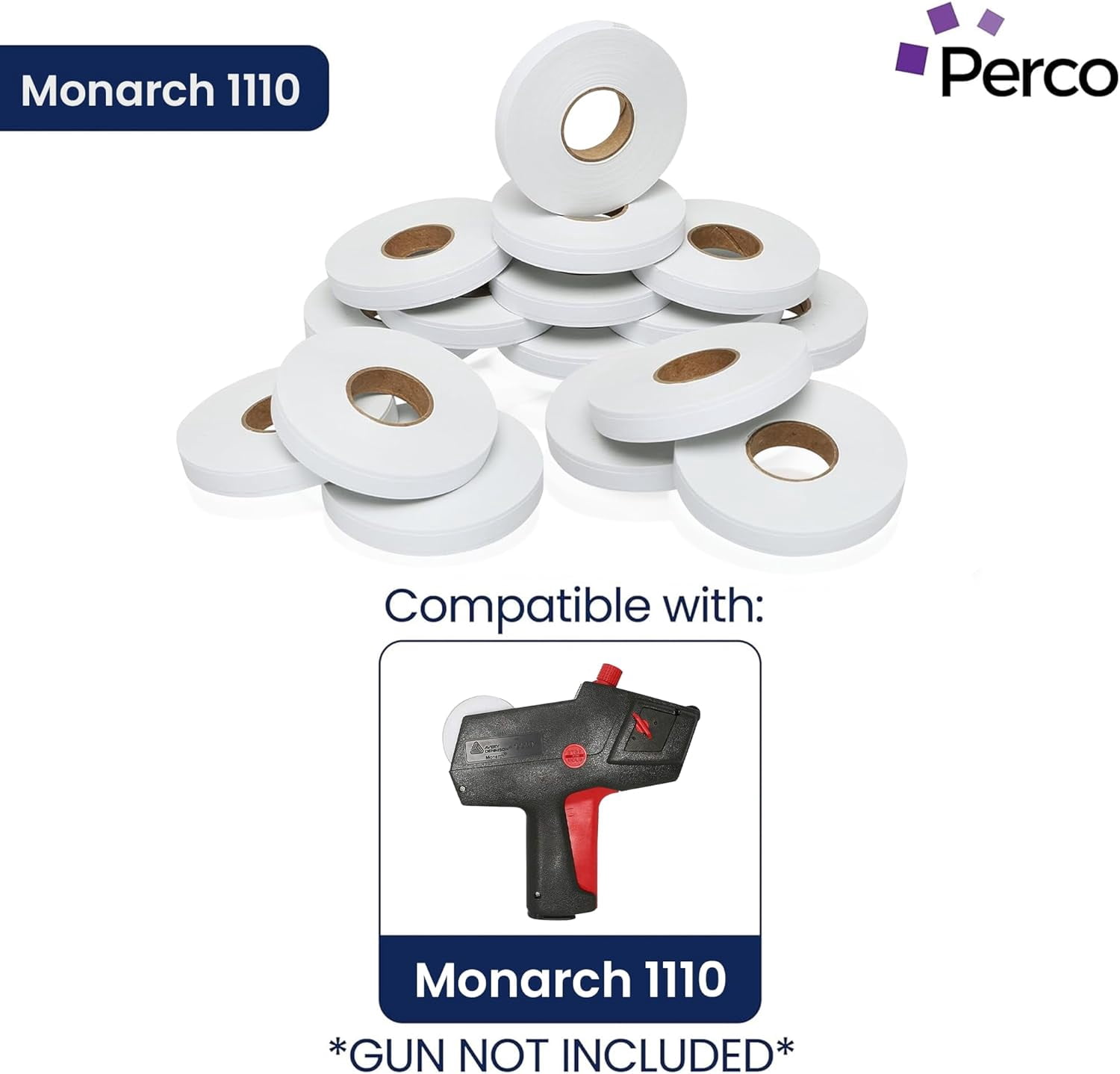Pricing Labels for Monarch 1110 White - 68,000 labels w/ 64 Rolls Value Pack, 4 Sleeves - Made in USA