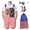 Style A, variant on Forfamy American Flag Overalls Shorts for Men Women 4th of July Patriotic Bib Denim Jumpsuit Adjustable Strap Unisex