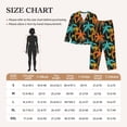 thumbnail image 4 of Vsdgher Palm Trees Pajamas Set Long Sleeve Sleepwear Womens Button Down Nightwear Pj Sets-Small, 4 of 7