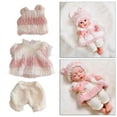 thumbnail image 4 of Handmade Baby Doll Clothes Dress Outfits Costumes Pajamas for 11.8 Inch Dolls Christmas Birthday Gift - Style1, 4 of 6