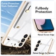 thumbnail image 4 of Compatible with Samsung Galaxy S23 5G Case Cell Phone Cases with Grip Finger Hand Phone Holder Tablet Phone Strap Shockproof Protective Bumper Case-White, 4 of 15