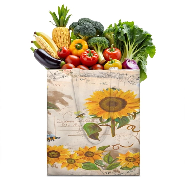 Sac de Courses Réutilisable en Tissu avec Citation Inspirante - Durable et Lavable