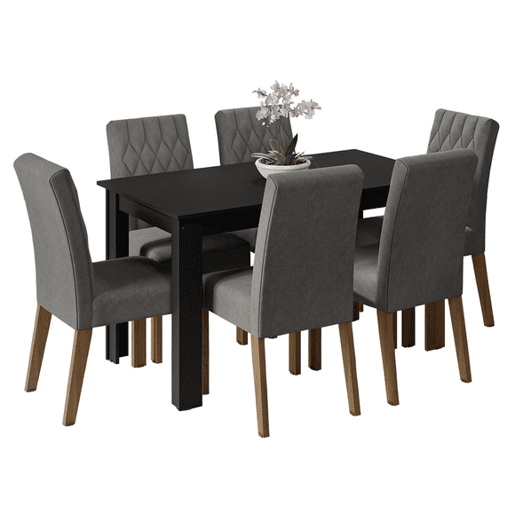 Mesa de Comedor con Mesa y 6 Sillas Madesa Allegro GG